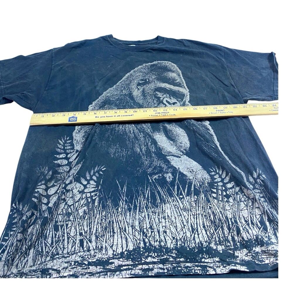 Vintage T Shirt Mens XL Black Atlanta Zoo Gorilla Nature Animals Y2K Graphic Tee - Picture 8 of 8